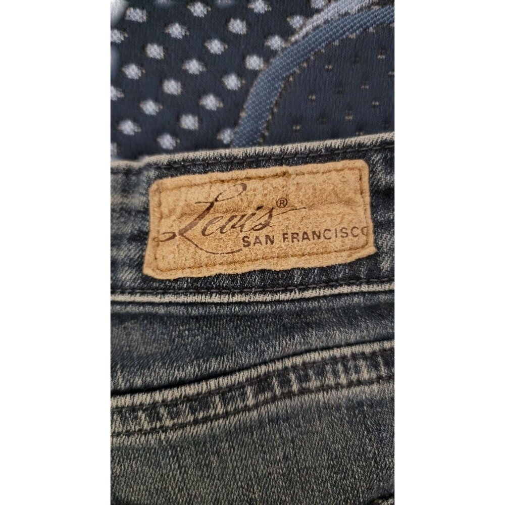 Levis Womens Bootcut Denim Jeans Size 5 Distressed Hem - Picture 6 of 9